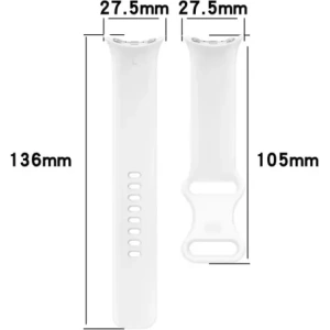 Kup Silikonowy pasek Bizon Strap Watch Silicone do Google Pixel Watch 3/Watch 2/Watch 1 41mm biały - BIZ6401 - {ean13} - Sklep Home Screen
