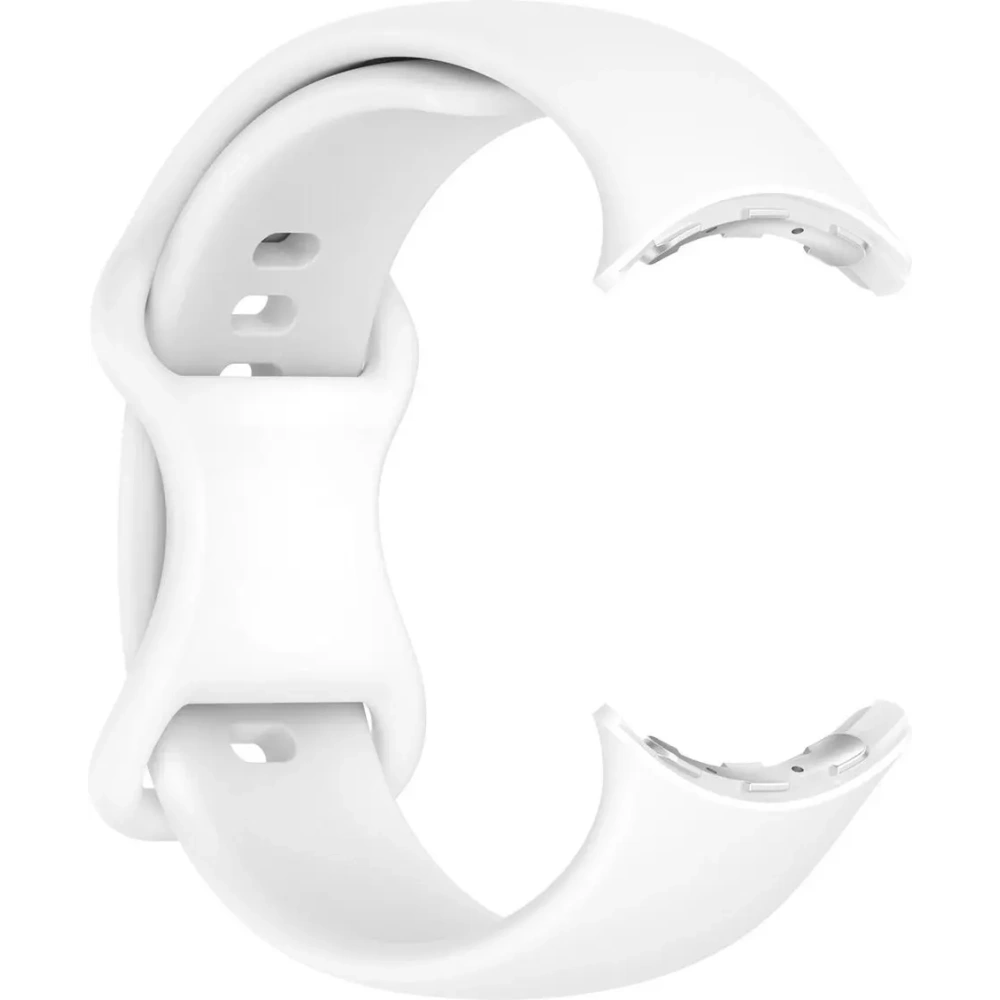 Silikonowy pasek Bizon Strap Watch Silicone do Google Pixel Watch 3/Watch 2/Watch 1 41mm biały
