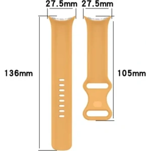 Kup Silikonowy pasek Bizon Strap Watch Silicone do Google Pixel Watch 3/Watch 2/Watch 1 41mm żółty - BIZ6402 - {ean13} - Sklep Home Screen