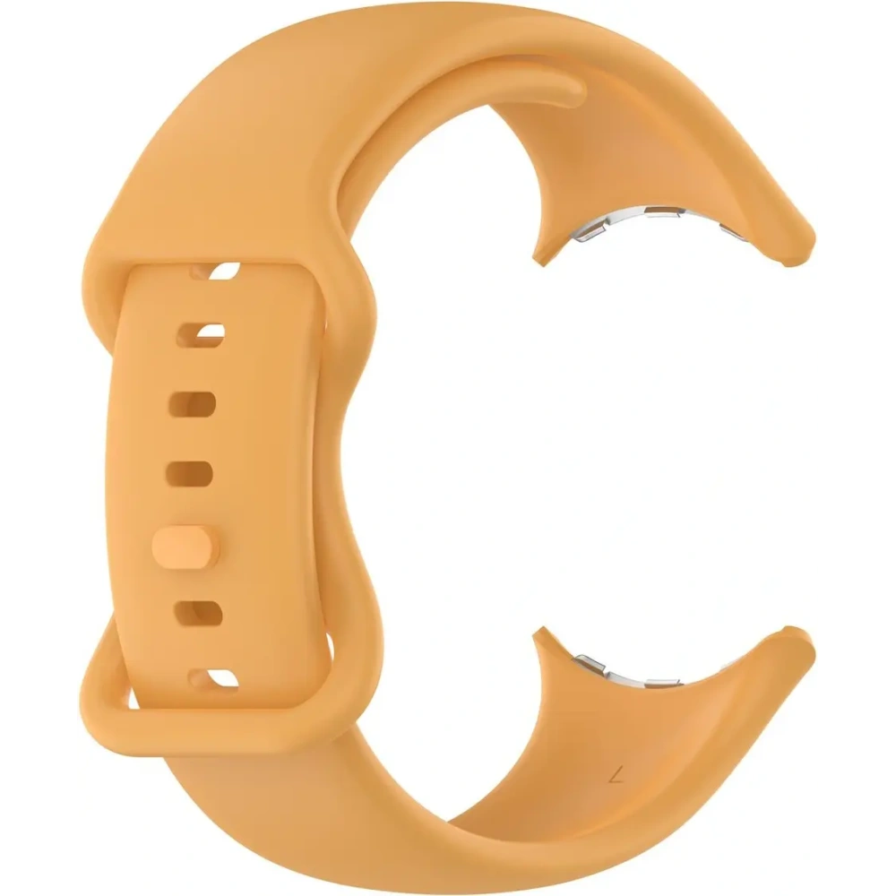 Silikonowy pasek Bizon Strap Watch Silicone do Google Pixel Watch 3/Watch 2/Watch 1 41mm żółty