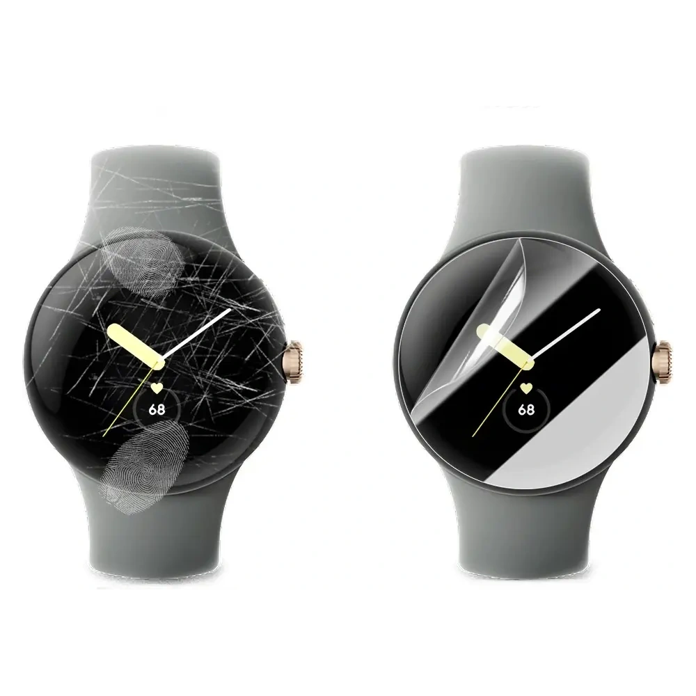 Folia hydrożelowa na ekran Bizon Glass Watch Hydrogel do Google Pixel Watch 3 41 mm [2 PACK]