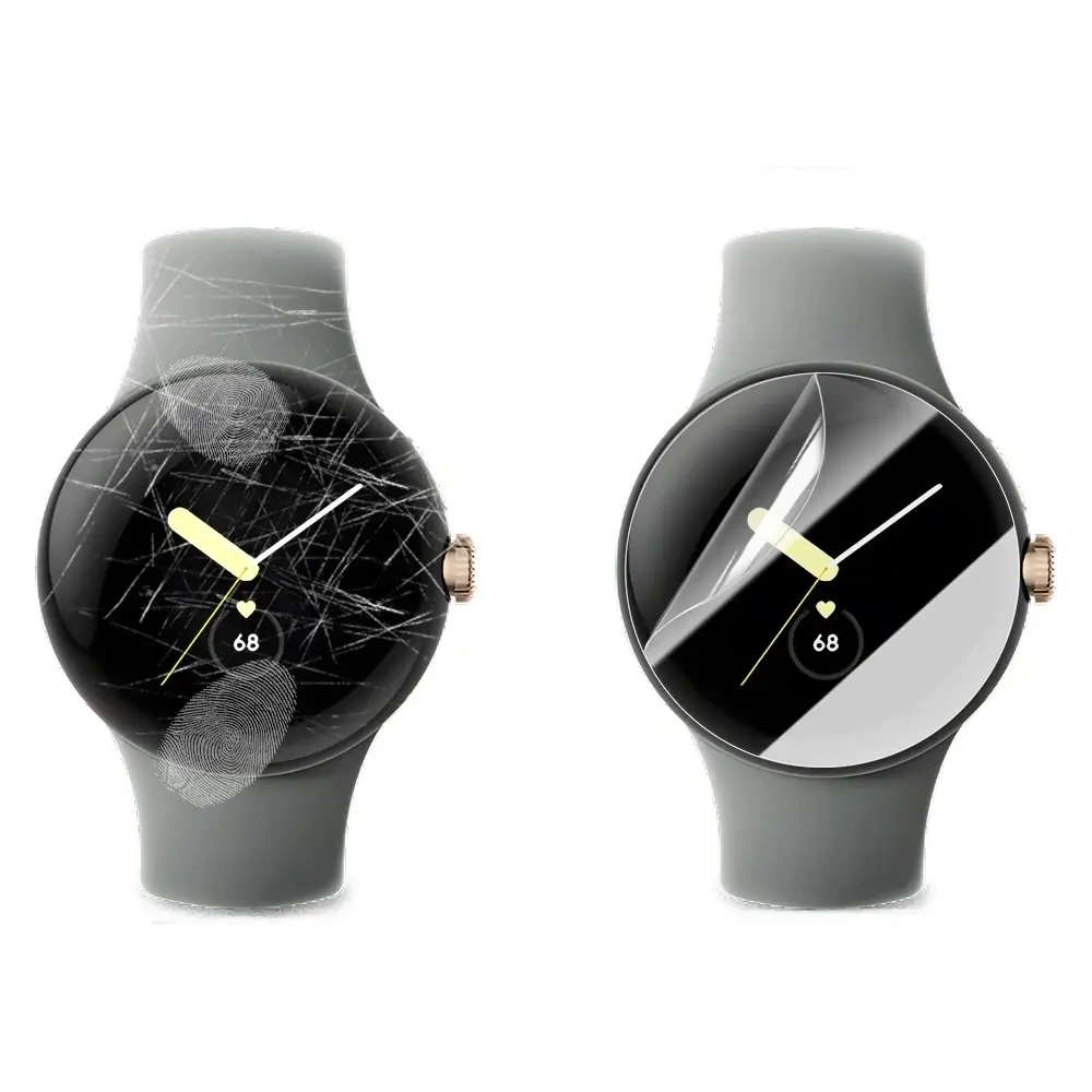 Folia hydrożelowa na ekran Bizon Glass Watch Hydrogel do Google Pixel Watch 3 45 mm [2 PACK]