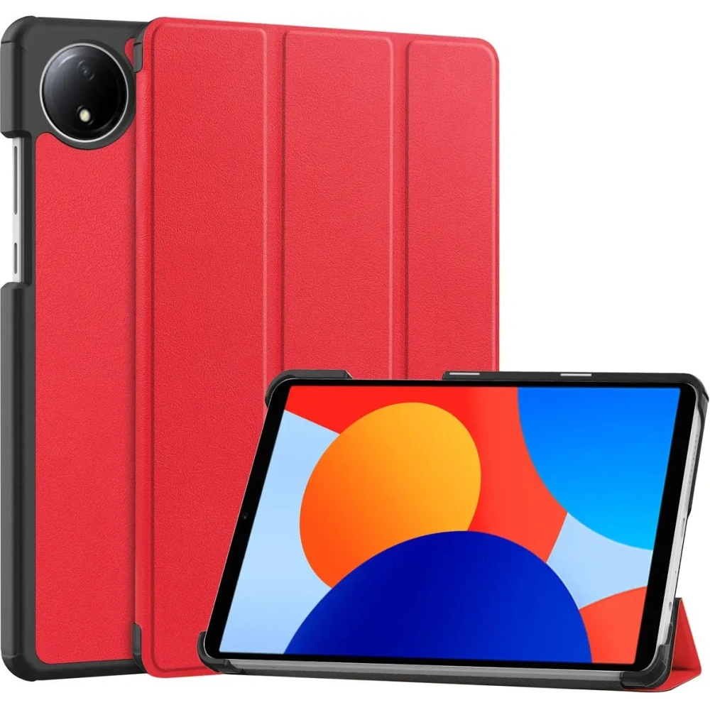 Etui z klapką Bizon Case Tab Croc do Xiaomi Redmi Pad SE 8.7 czerwone