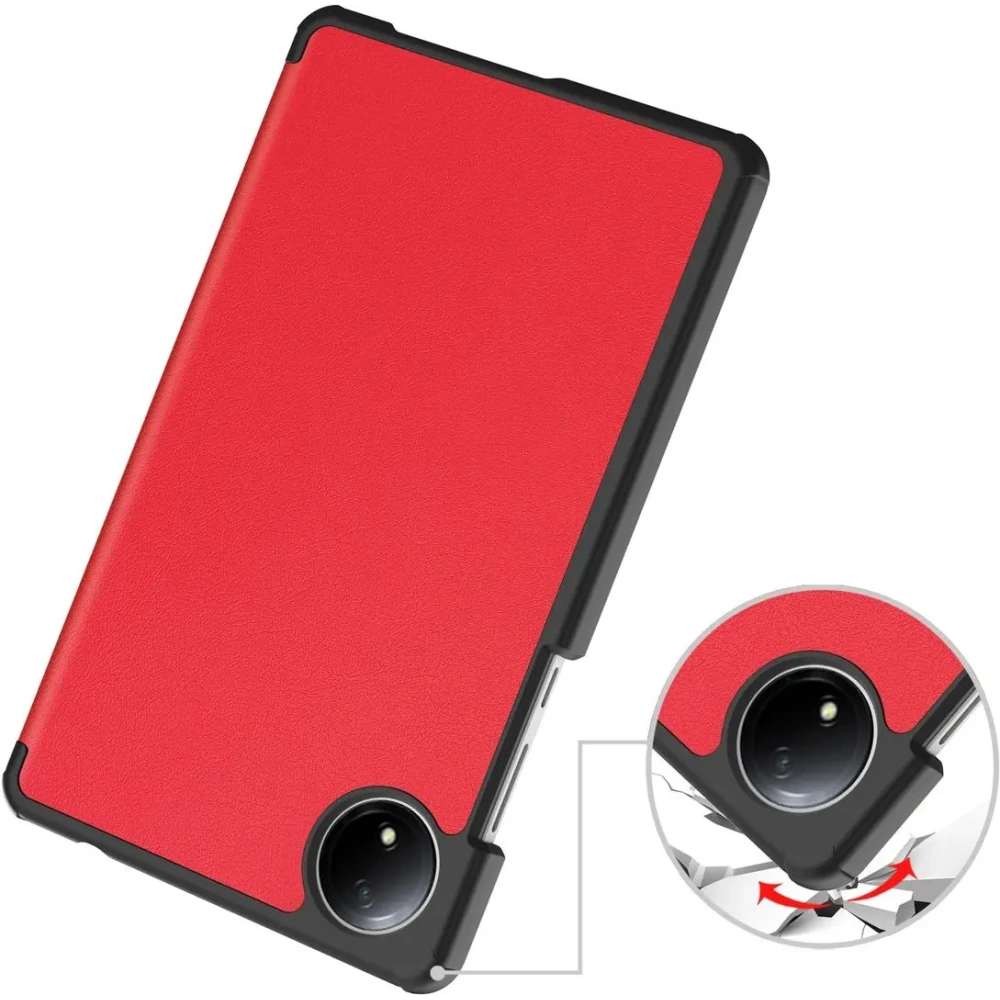 Etui z klapką Bizon Case Tab Croc do Xiaomi Redmi Pad SE 8.7 czerwone