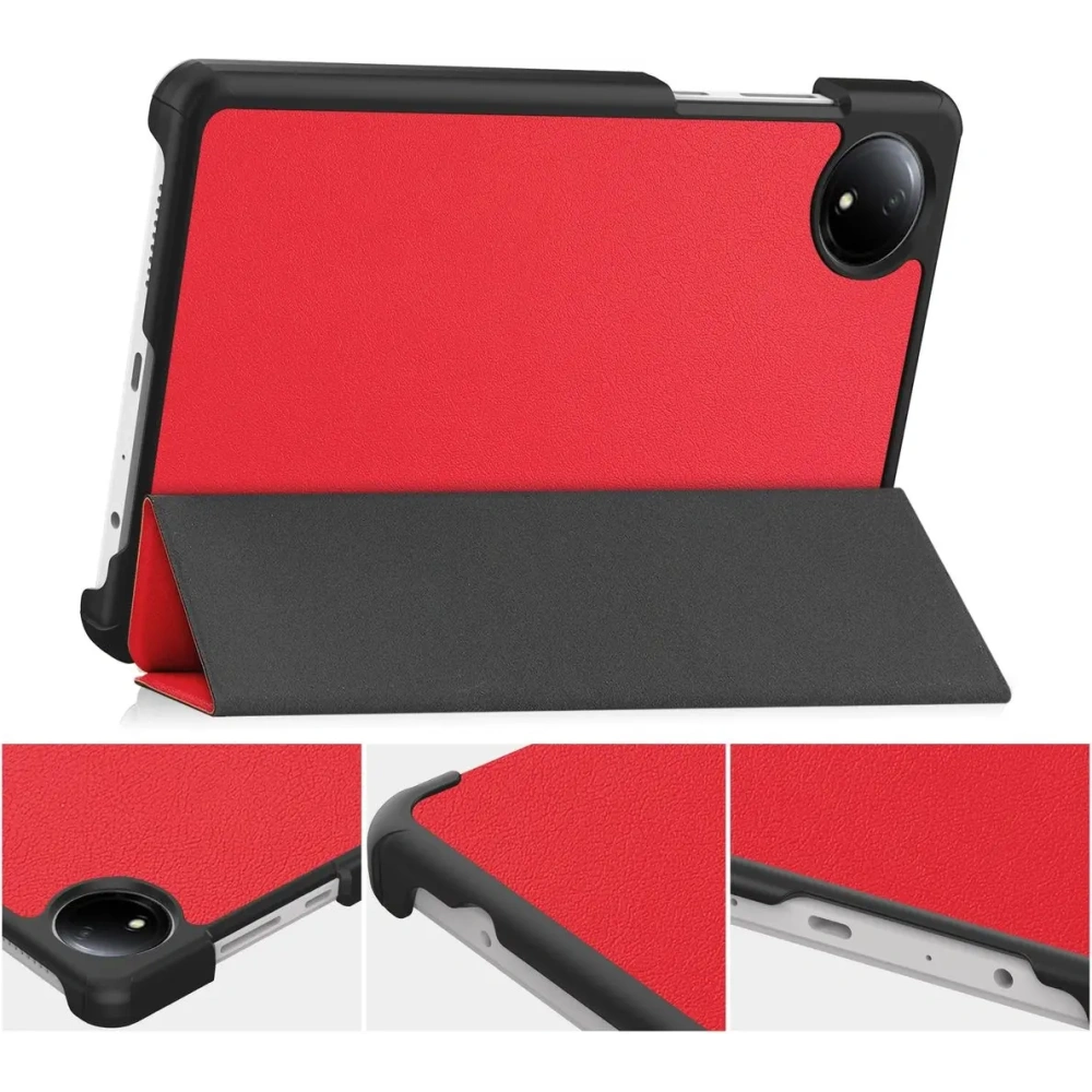 Etui z klapką Bizon Case Tab Croc do Xiaomi Redmi Pad SE 8.7 czerwone