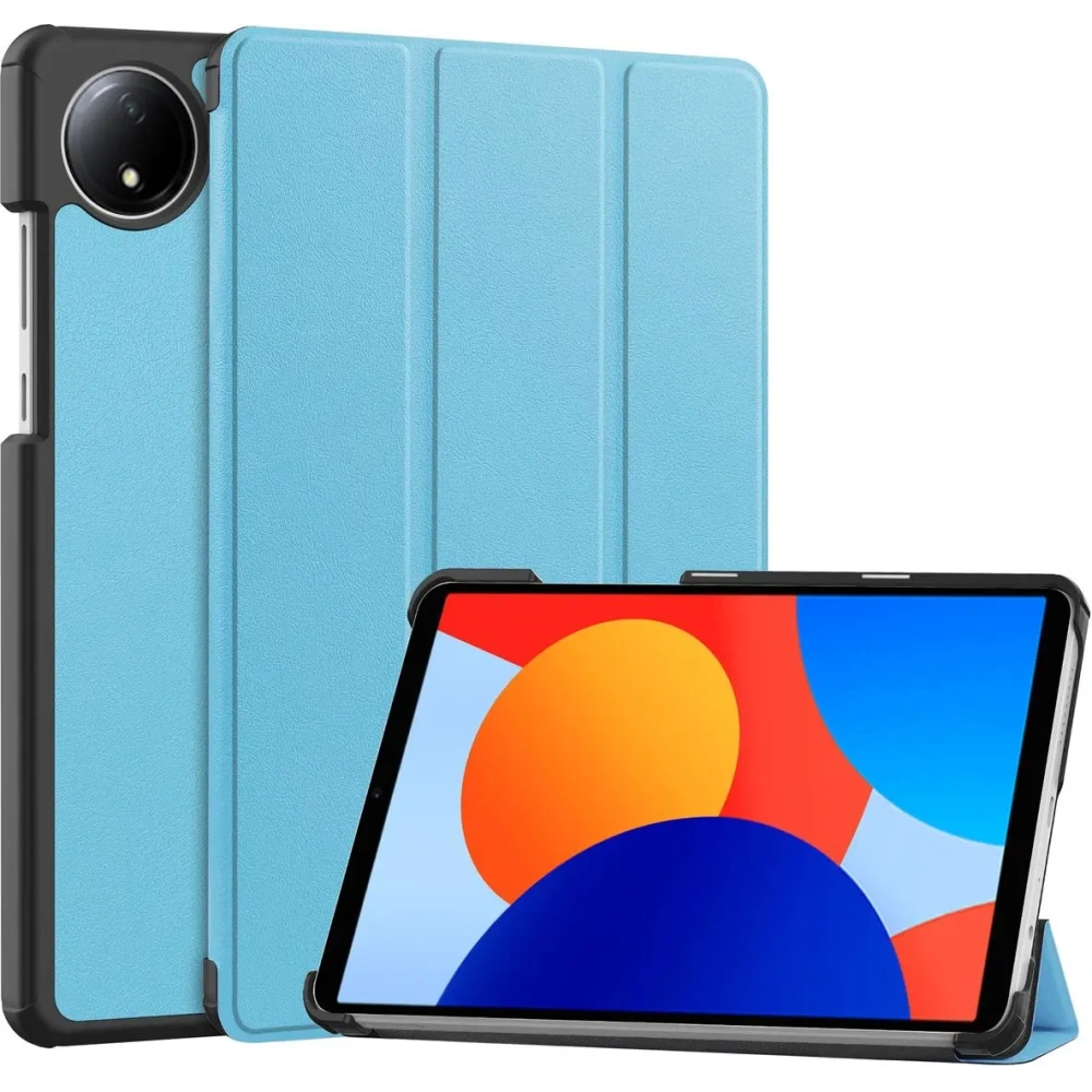 Etui z klapką Bizon Case Tab Croc do Xiaomi Redmi Pad SE 8.7 niebieskie