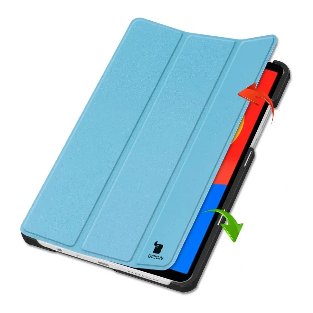 Etui z klapką Bizon Case Tab Croc do Xiaomi Redmi Pad SE 8.7 niebieskie