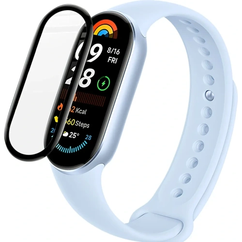 Kup Bizon Glass Watch Edge Hybrid Xiaomi Smart Band 9 / 9 NFC schwarz - BIZ6416 - {ean13} - Sklep Home Screen