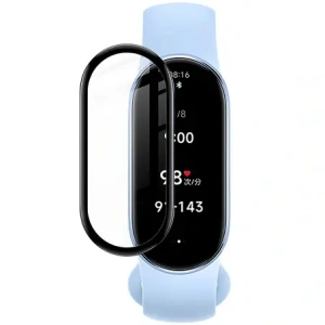 Szkło hybrydowe Bizon Glass Watch Edge Hybrid do Xiaomi Smart Band 9 / 9 NFC czarne
