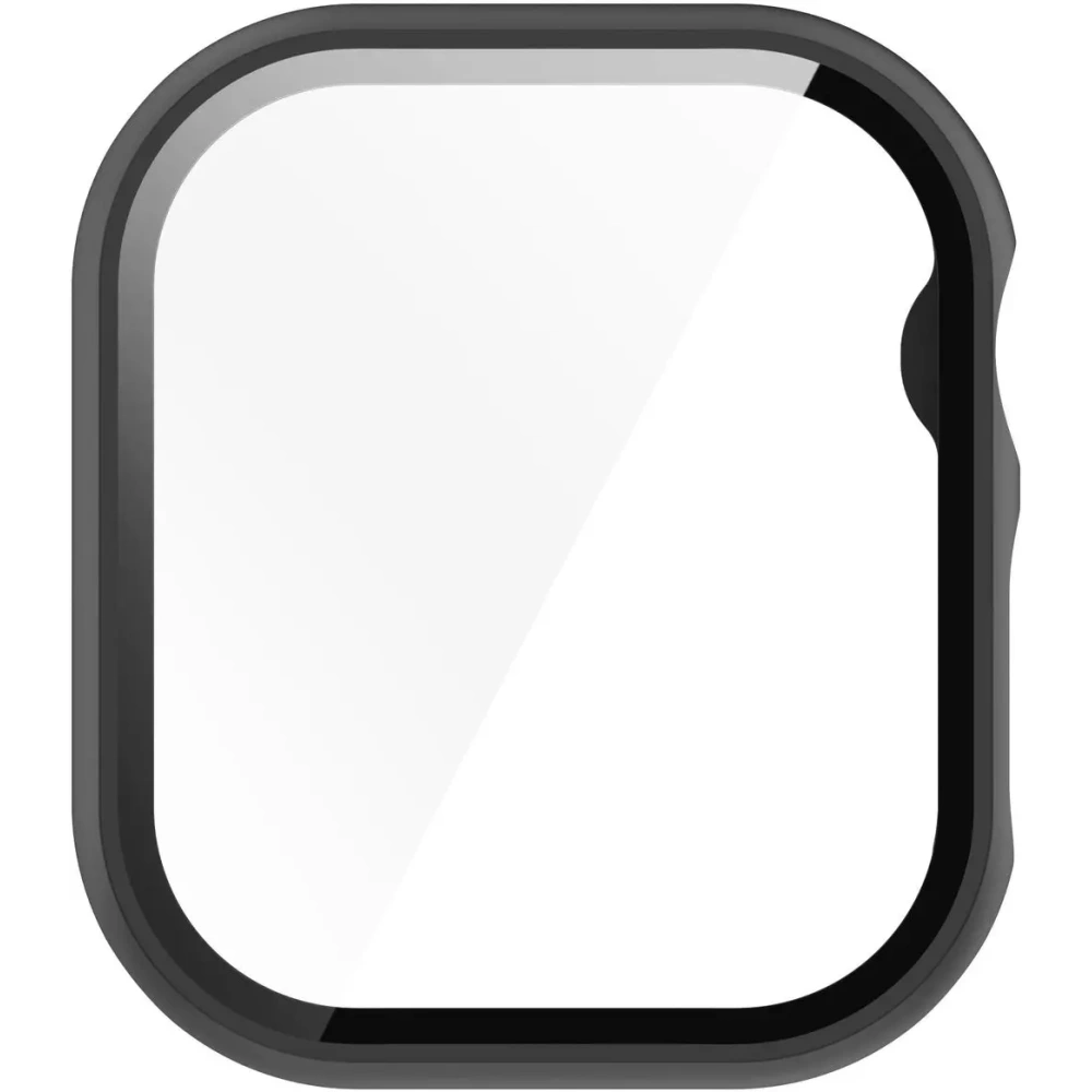 Etui ze szkłem do zegarka Bizon Case+Glass Watch do Apple Watch 10 / 11 42mm czarne