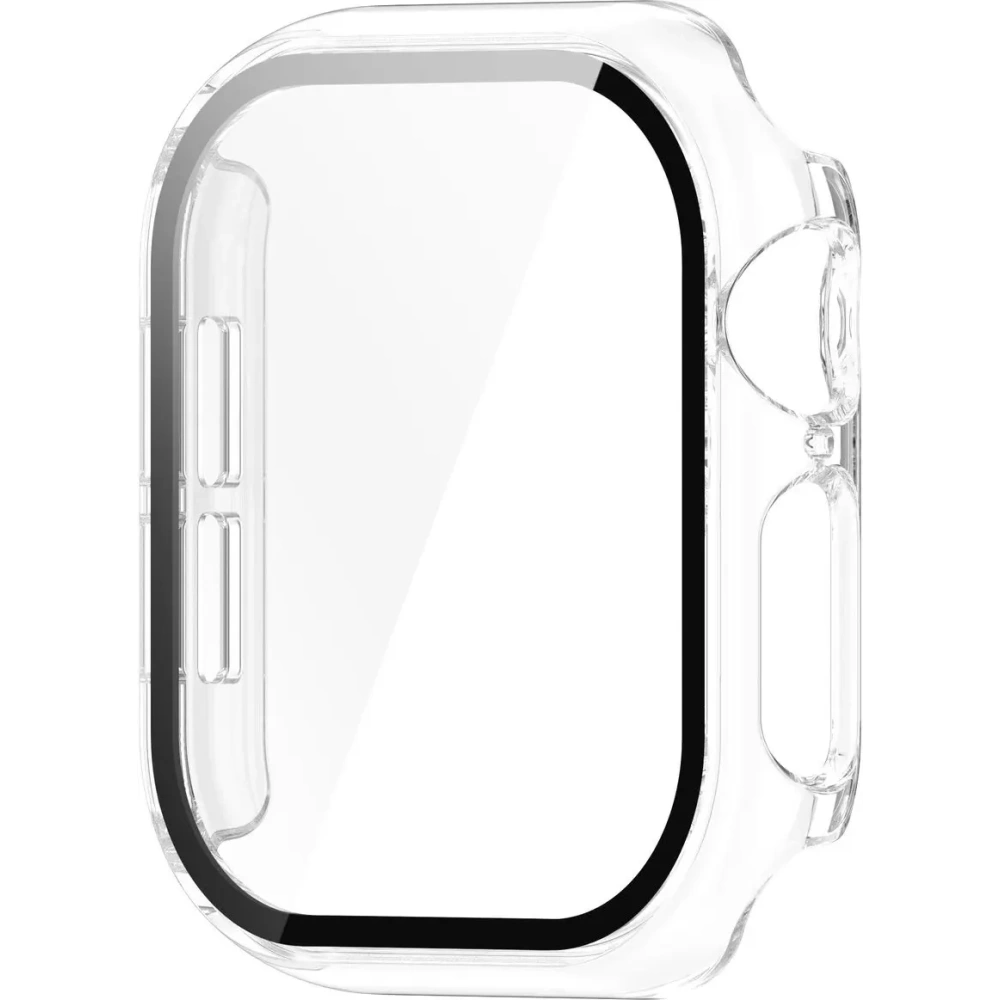 Etui ze szkłem do zegarka Bizon Case+Glass Watch do Apple Watch 10 / 11 42mm przeźroczyste