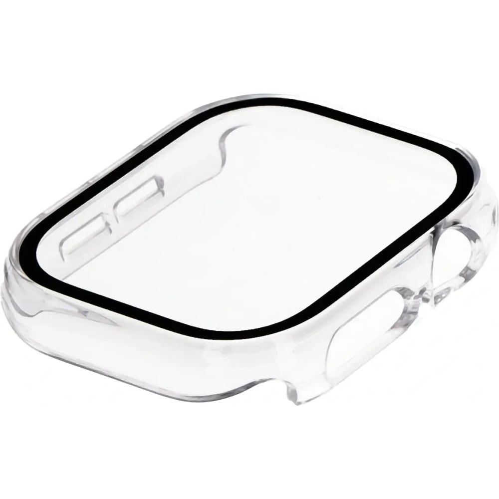 Etui ze szkłem do zegarka Bizon Case+Glass Watch do Apple Watch 10 / 11 42mm przeźroczyste