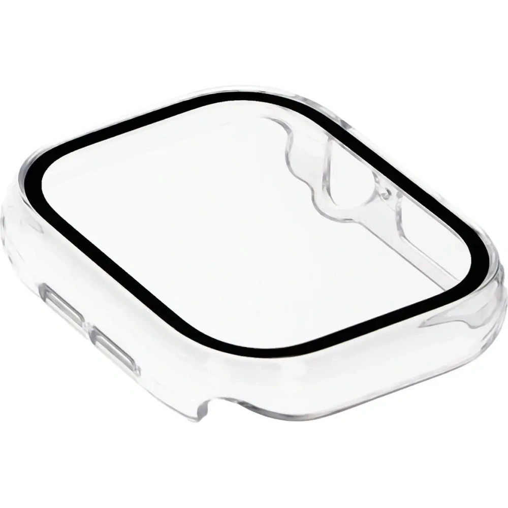 Etui ze szkłem do zegarka Bizon Case+Glass Watch do Apple Watch 10 / 11 42mm przeźroczyste