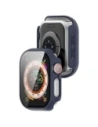 Etui ze szkłem do zegarka Bizon Case+Glass Watch do Apple Watch 10 42mm ciemnoniebieskie