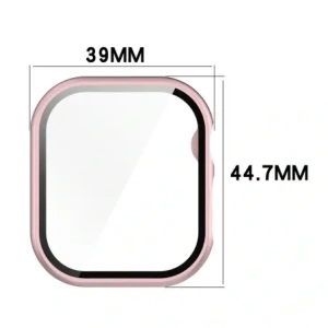 Kup Etui ze szkłem do zegarka Bizon Case+Glass Watch do Apple Watch 10 42mm jasnoróżowe - BIZ6424 - {ean13} - Sklep Home Screen