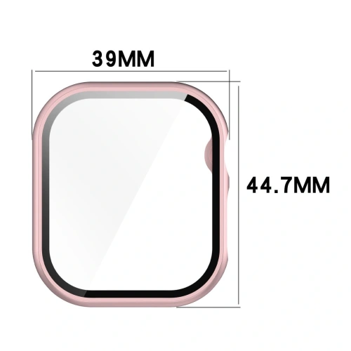 Kup Etui ze szkłem do zegarka Bizon Case+Glass Watch do Apple Watch 10 42mm jasnoróżowe - BIZ6424 - {ean13} - Sklep Home Screen