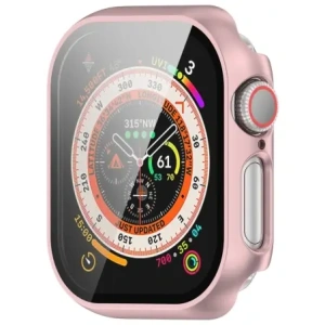 Kup Etui ze szkłem do zegarka Bizon Case+Glass Watch do Apple Watch 10 42mm jasnoróżowe - BIZ6424 - {ean13} - Sklep Home Screen