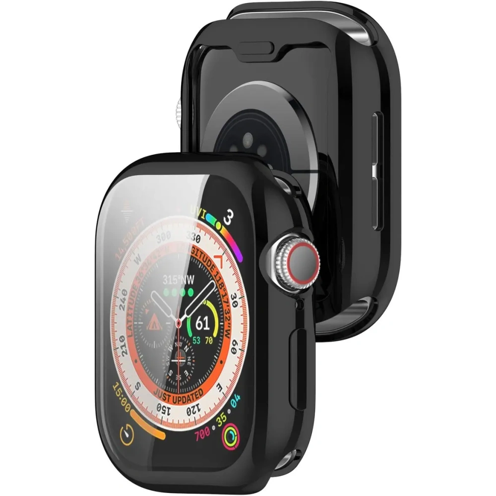 Etui z osłoną ekranu Bizon Case Watch Felipe do Apple Watch 10 / 11 46mm czarne