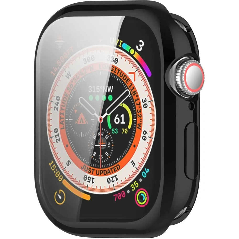 Etui z osłoną ekranu Bizon Case Watch Felipe do Apple Watch 10 / 11 46mm czarne