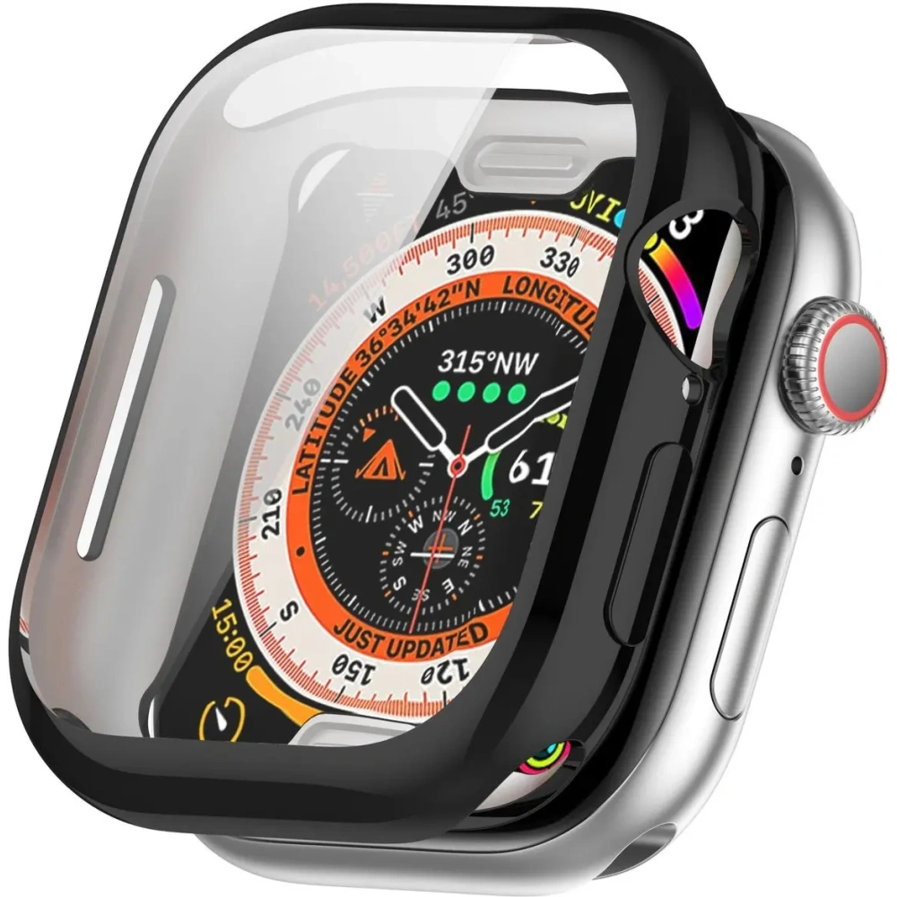 Etui z osłoną ekranu Bizon Case Watch Felipe do Apple Watch 10 / 11 46mm czarne