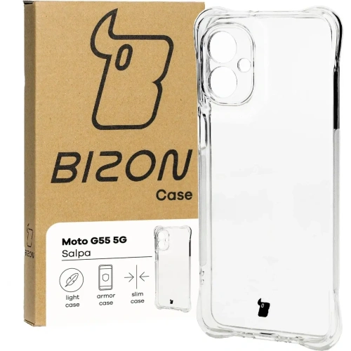 Kup Elastický obal Bizon Case Salpa pro Motorola Moto G55 5G průhledný - BIZ6431 - {ean13} - Sklep Home Screen