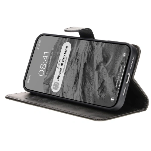 Kup Etui z klapką Bizon Case Pocket do Apple iPhone 16 Pro Max czarne - BIZ6432 - {ean13} - Sklep Home Screen