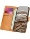 Etui z klapką Bizon Case Pocket do Apple iPhone 16 Pro Max brązowe