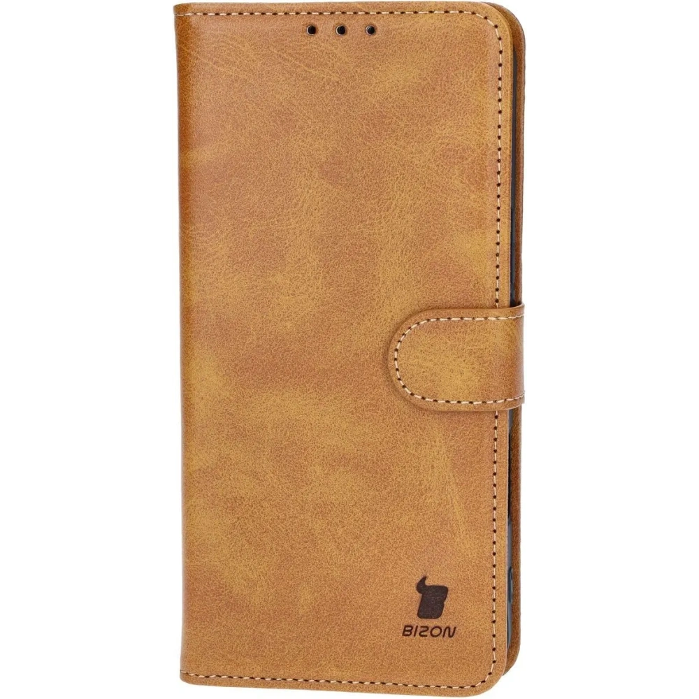 Etui z klapką Bizon Case Pocket do Apple iPhone 16 Pro Max brązowe
