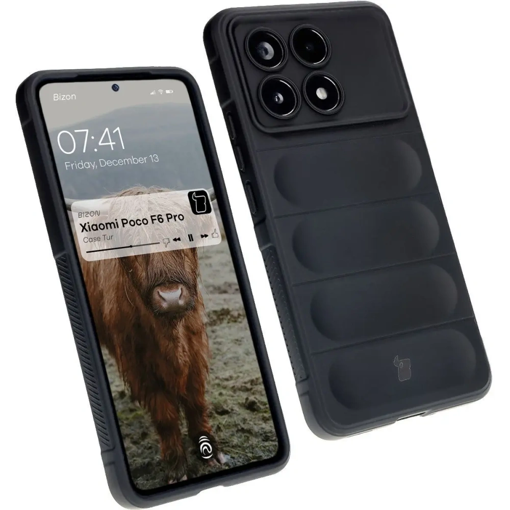 Pancerne etui Bizon Case Tur do Xiaomi Poco F6 Pro czarne