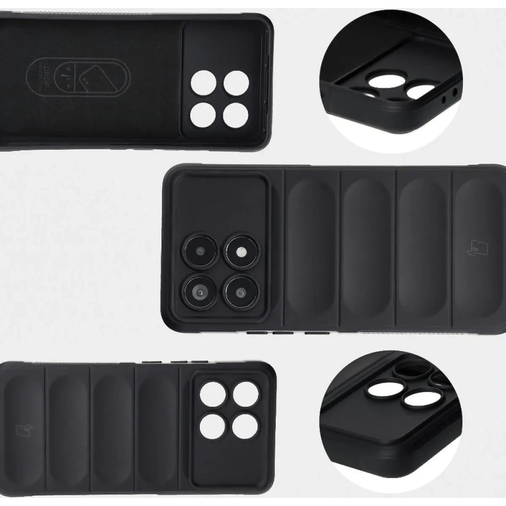 Pancerne etui Bizon Case Tur do Xiaomi Poco F6 Pro czarne