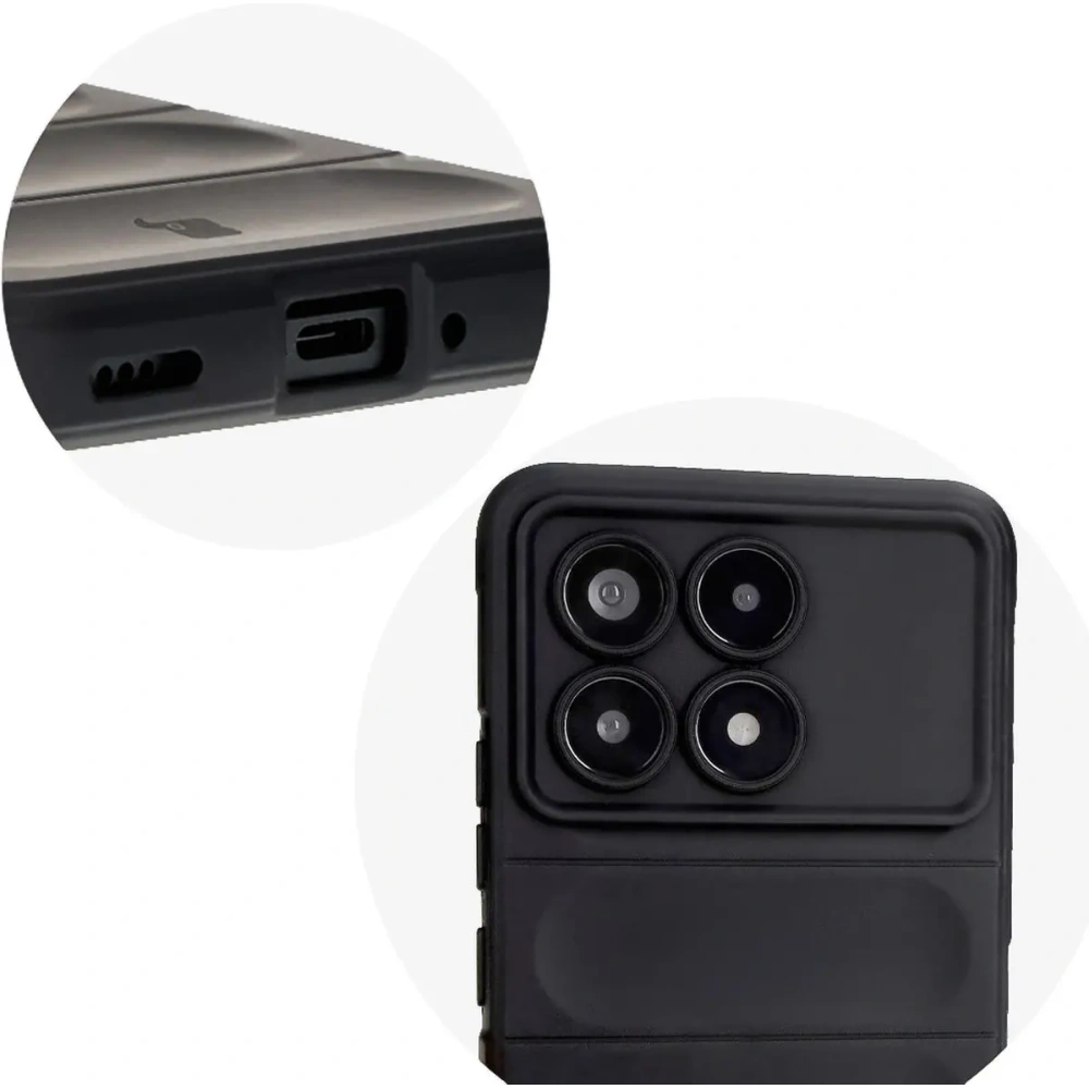 Pancerne etui Bizon Case Tur do Xiaomi Poco F6 Pro czarne