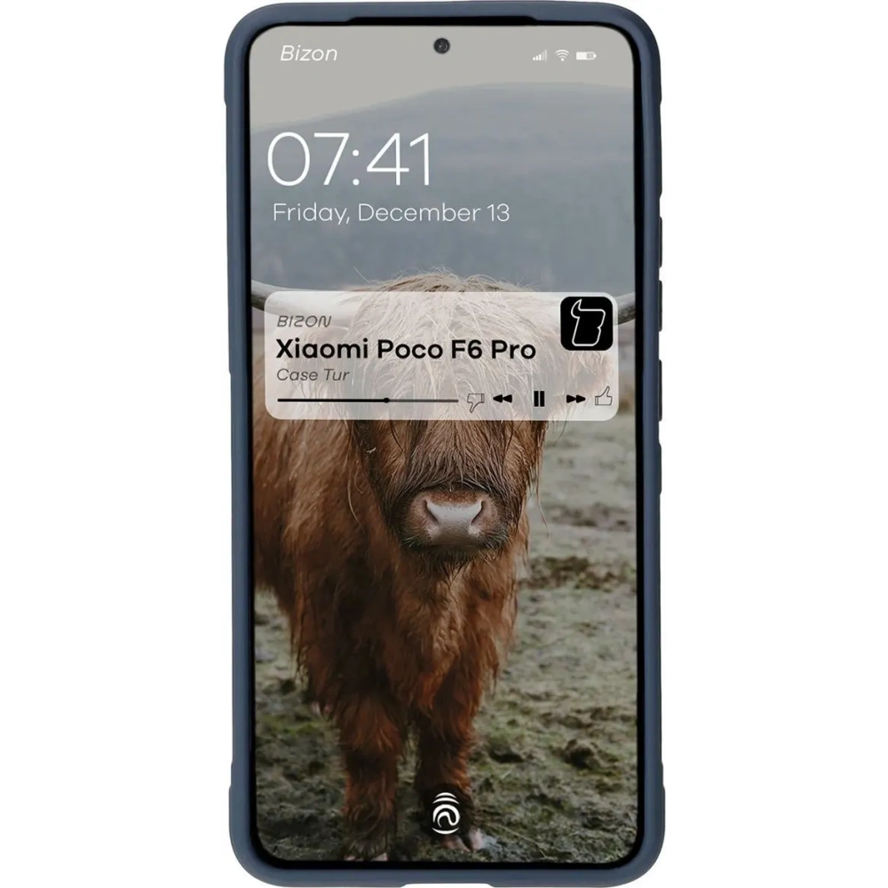 Pancerne etui Bizon Case Tur do Xiaomi Poco F6 Pro granatowe
