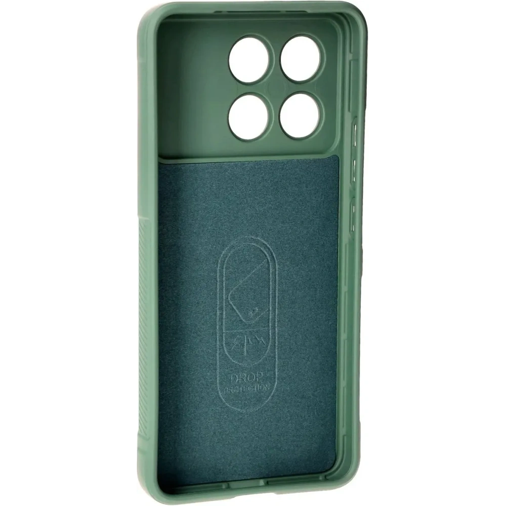 Pancerne etui Bizon Case Tur do Xiaomi Poco F6 Pro ciemnozielone