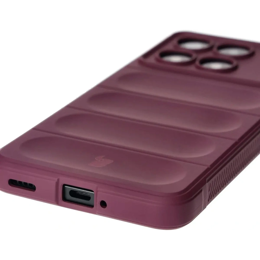Pancerne etui Bizon Case Tur do Xiaomi Poco F6 Pro ciemnofioletowe