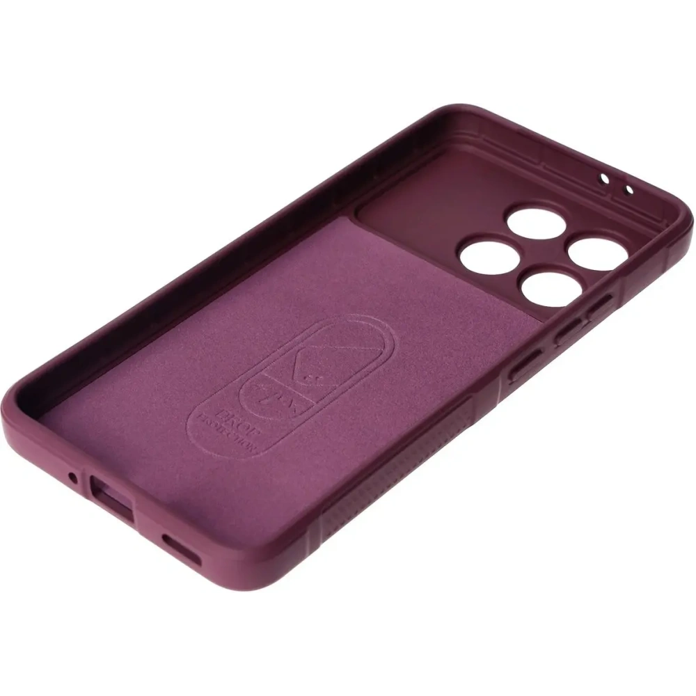 Pancerne etui Bizon Case Tur do Xiaomi Poco F6 Pro ciemnofioletowe