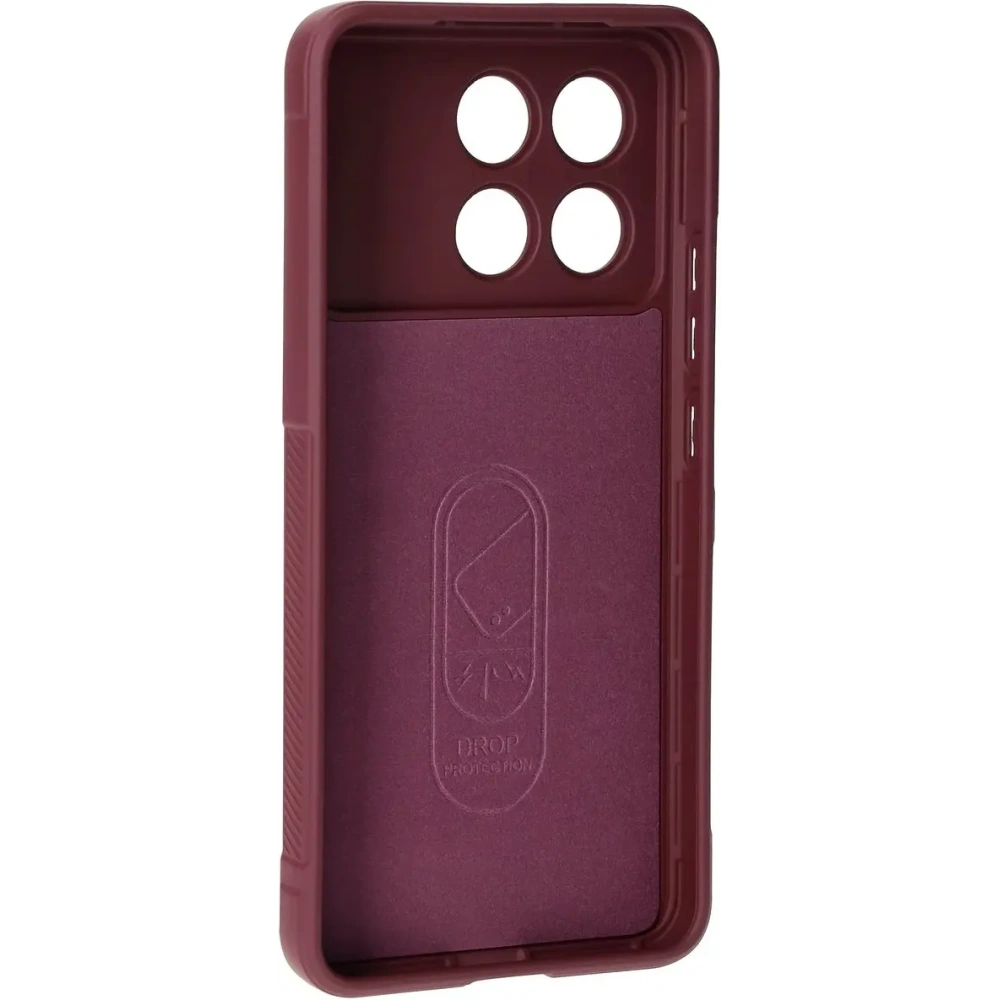 Pancerne etui Bizon Case Tur do Xiaomi Poco F6 Pro ciemnofioletowe