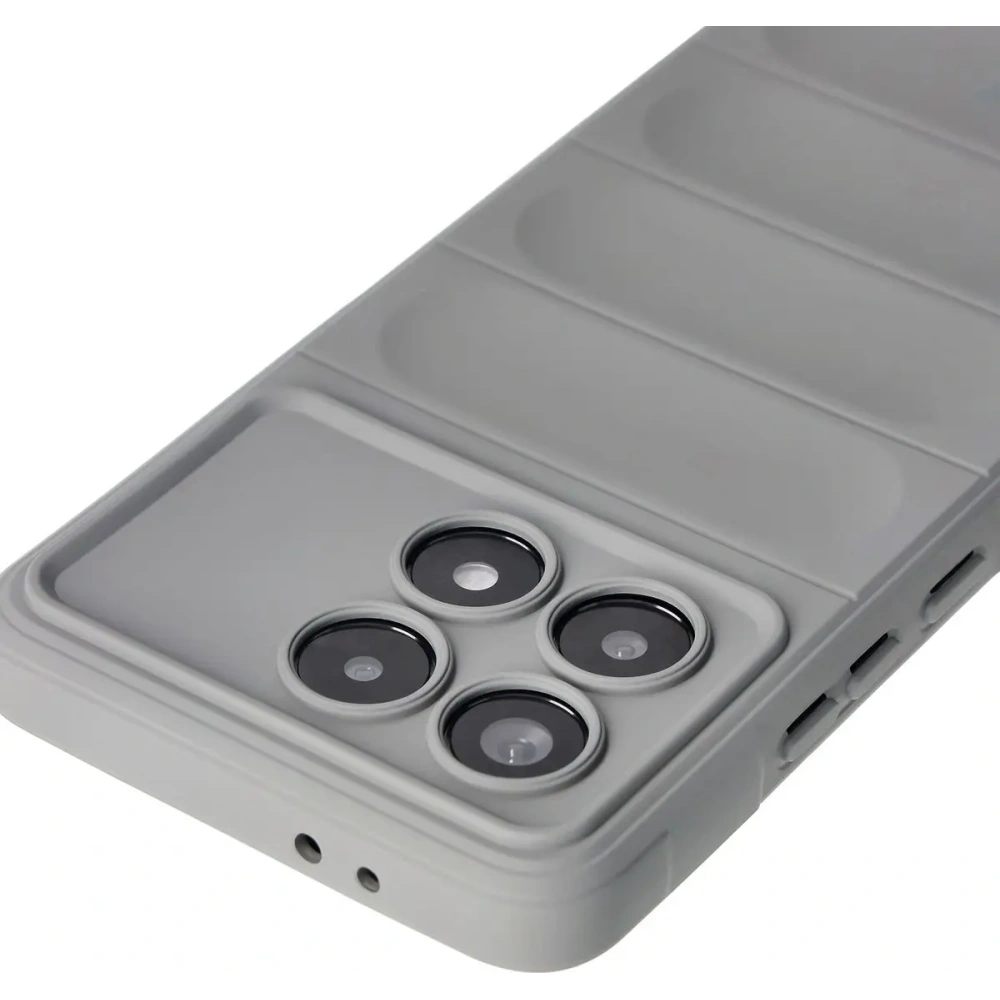 Pancerne etui Bizon Case Tur do Xiaomi Poco F6 Pro jasnoszare