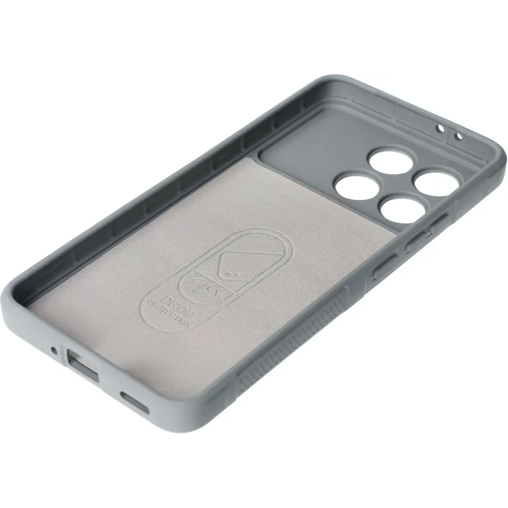 Pancerne etui Bizon Case Tur do Xiaomi Poco F6 Pro jasnoszare