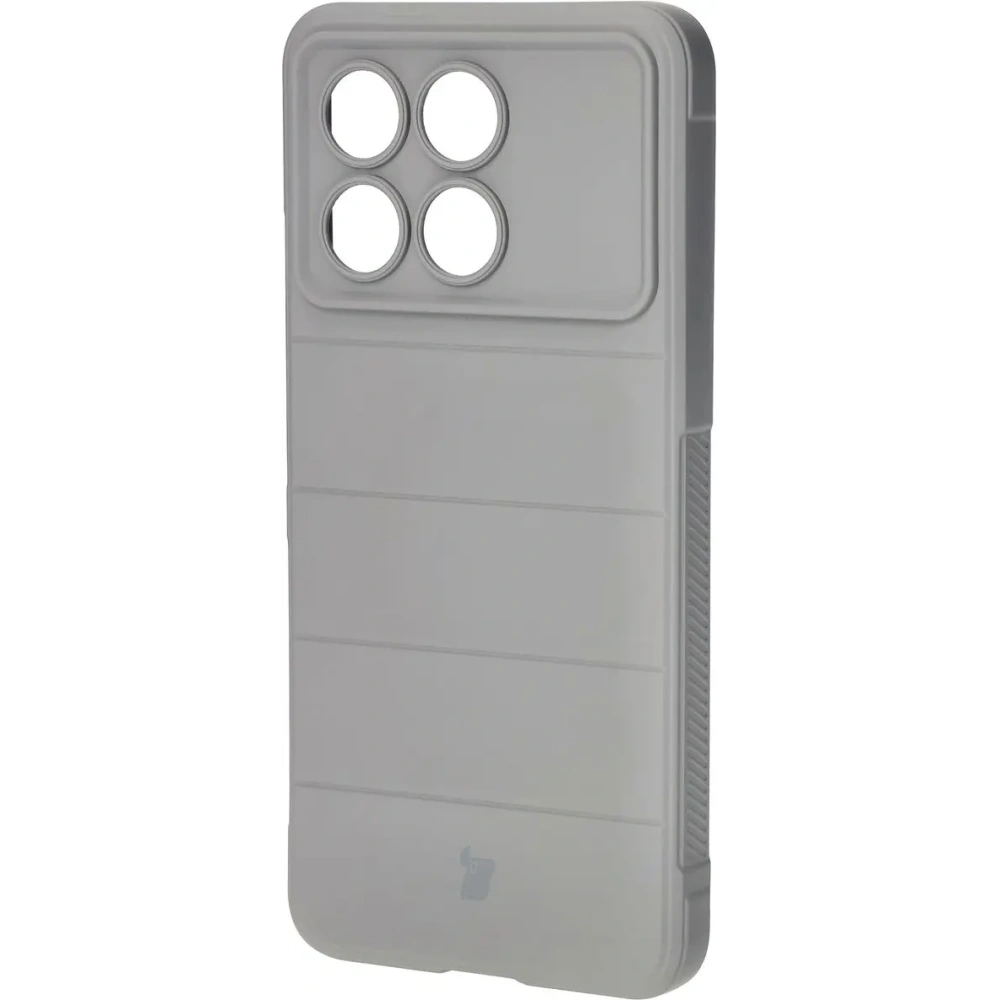 Pancerne etui Bizon Case Tur do Xiaomi Poco F6 Pro jasnoszare