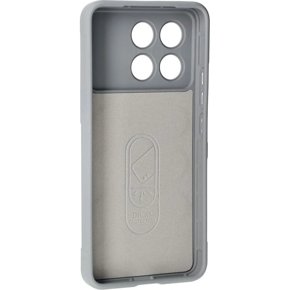 Pancerne etui Bizon Case Tur do Xiaomi Poco F6 Pro jasnoszare