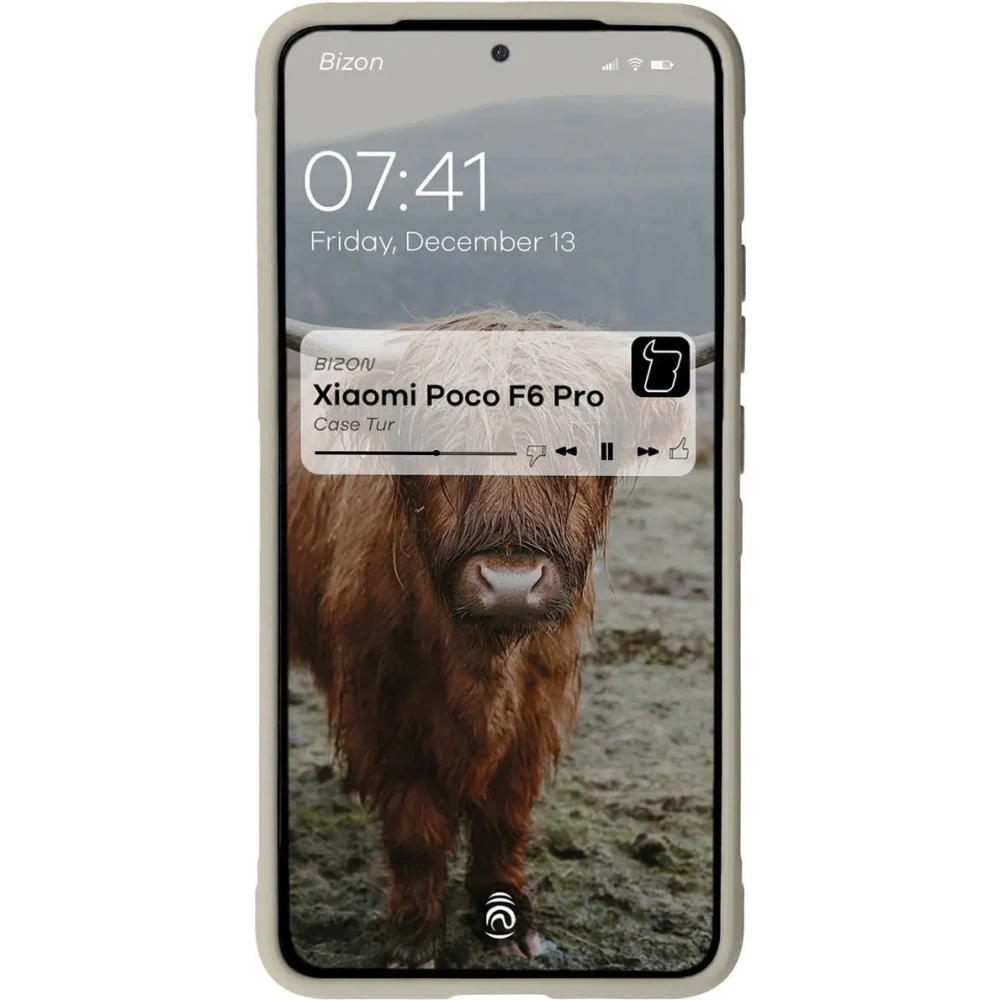 Pancerne etui Bizon Case Tur do Xiaomi Poco F6 Pro jasnoszare