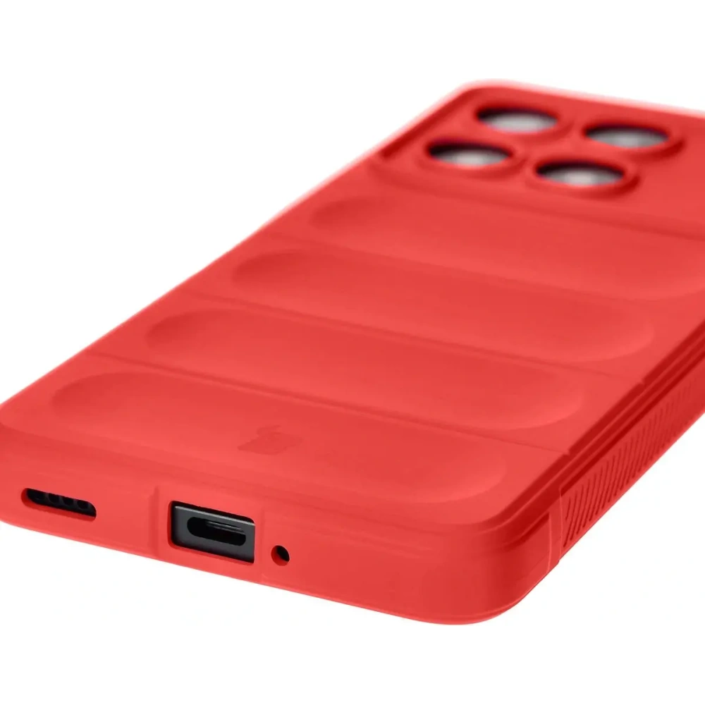 Pancerne etui Bizon Case Tur do Xiaomi Poco F6 Pro czerwone