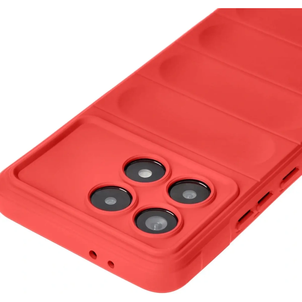 Pancerne etui Bizon Case Tur do Xiaomi Poco F6 Pro czerwone