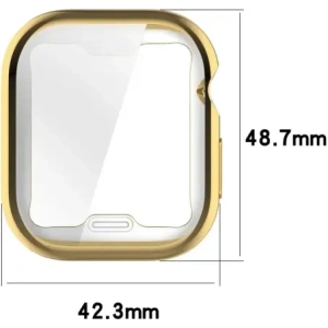 Kup Etui z osłoną ekranu Bizon Case Watch Felipe do Apple Watch 10 (46mm) złote - BIZ6442 - {ean13} - Sklep Home Screen