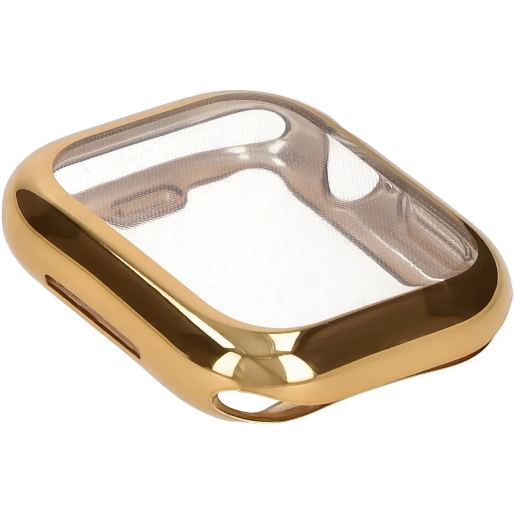 Etui z osłoną ekranu Bizon Case Watch Felipe do Apple Watch 10 / 11 46mm złote