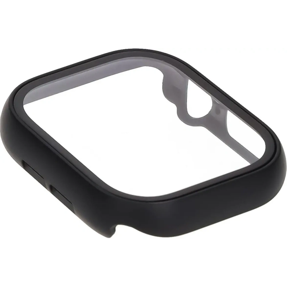 Etui ze szkłem do zegarka Bizon Case+Glass Watch do Apple Watch 10 / 11 46mm czarne