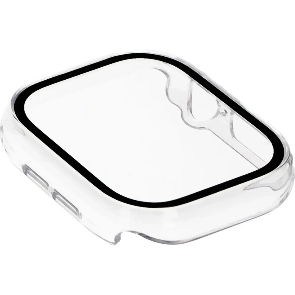 Etui ze szkłem do zegarka Bizon Case+Glass Watch do Apple Watch 10 / 11 46mm przeźroczyste