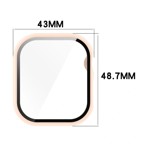 Kup Etui se sklem na hodinky Bizon Case+Glass Watch do Apple Watch 10 46mm růžové - BIZ6447 - {ean13} - Sklep Home Screen