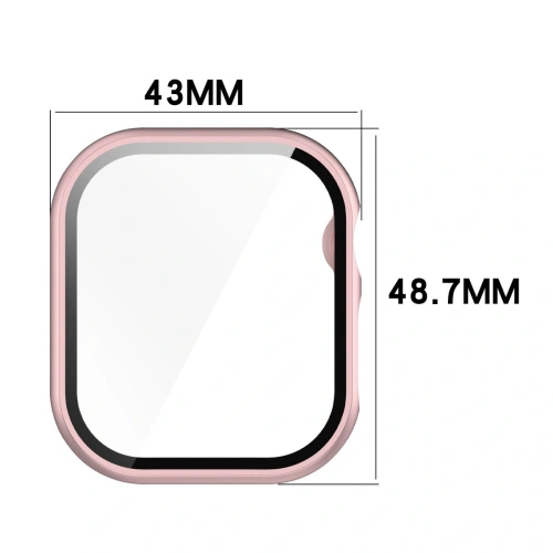 Kup Etui se sklem na hodinky Bizon Case+Glass Watch do Apple Watch 10 46mm světle růžové - BIZ6448 - {ean13} - Sklep Home Screen