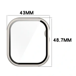 Kup Etui ze szkłem do zegarka Bizon Case+Glass Watch do Apple Watch 10 46mm szampańskie - BIZ6450 - {ean13} - Sklep Home Screen
